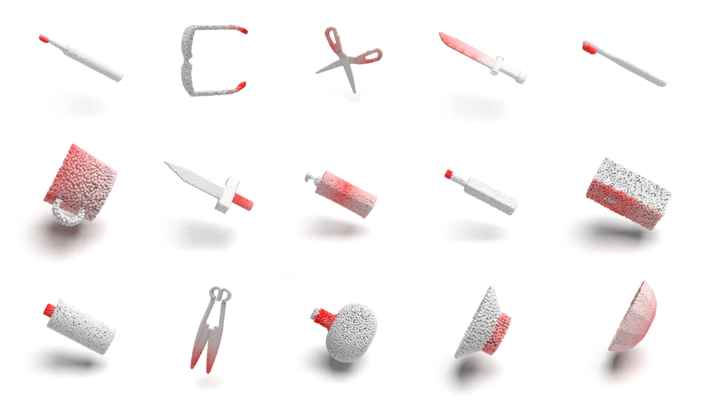 UniAfford-Data 3D point-cloud label visualization examples